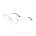 Summer Man Women Eco Friendly Customized Eyeglass Frame Optical Black Metal Glasses